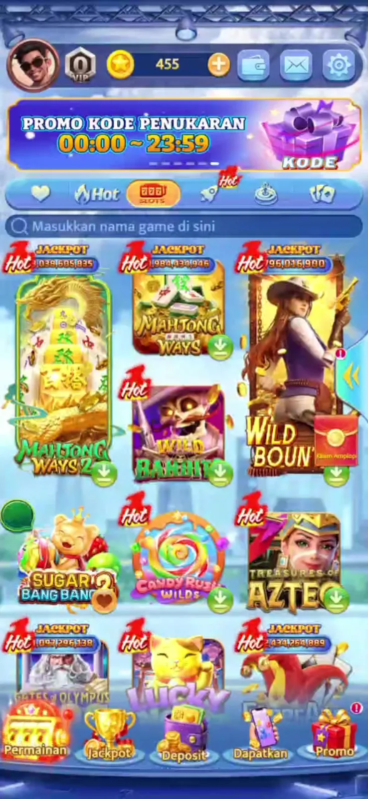 Lobi game slot BNI789 dengan berbagai judul populer